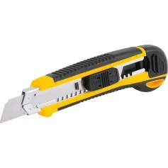 Estilete largo 18 mm emborrachado com 6 lâminas - ES618
