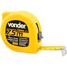 Trena com fita de aço 25 mm x 7,5 mm com trava Trena com fita de aço 25 mm x 7,5 mm com trava