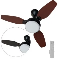 Ventilador de teto Led 3 pás Inverter dupla face com controle remoto - Legacy
