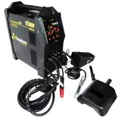 Inversora de solda 200A para alumínio AC/DC com pedal e tocha - TIG3000
