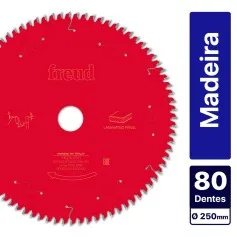 Disco de serra para madeira 250 x 30 mm 80 dentes - F03FS09804