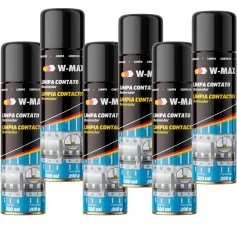 Kit 6 Limpa contato elétrico spray 300 ml - W-Max
