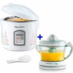 Kit Panela elétrica de arroz Bianca Rice NPE-05-5X + Espremedor de frutas 1,25L E-01