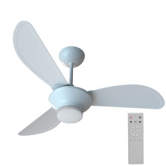 Ventilador de teto Led 3 pás Inverter com controle remoto branco - Mistral Ventilador de teto Led 3 pás Inverter com controle remoto branco - Mistral
