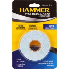 Fita dupla face espuma 15mm x 2m FDF-152 Fita dupla face espuma 15mm x 2m FDF-152