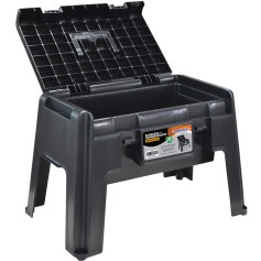 Banqueta plástica com compartimento multiuso - 25833 Banqueta plástica com compartimento multiuso - 25833