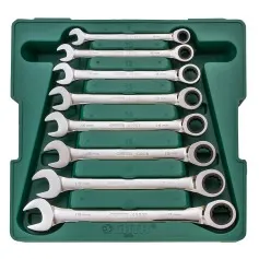 Jogo de chave combinada com catraca 8 a 19 mm 8 peças - ST08008SJ