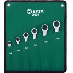 Jogo de chave estrela com catraca de 8 a 19 mm com 6 peas - ST09025SJ