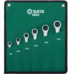 Jogo de chave estrela com catraca de 8 a 19 mm com 6 peças - ST09025SJ
