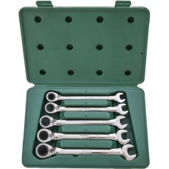 Jogo de chave combinada com catraca reversível de 10 a 14 mm com 5 peças - ST09083SJ Jogo de chave combinada com catraca reversível de 10 a 14 mm com 5 peças - ST09083SJ