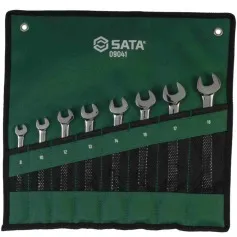 Jogo de chave combinada com catraca reversível de 8 a 18 mm com 8 peças - ST09041