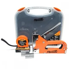 Grampeador manual com trena 2 m + 500 grampos e maleta - 4200355