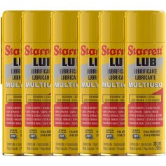 Kit 6 óleos lubrificante desengripante multiuso 300 ml - Lub Starrett Kit 6 óleos lubrificante desengripante multiuso 300 ml - Lub Starrett