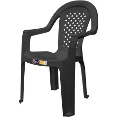 Cadeira plástica com braços - Jacarecica