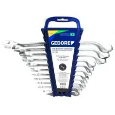 Jogo de chave combinada 6 a 22 mm aço cromo vanádio com 11 peças - 1 B - 11M