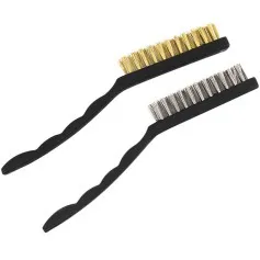 Kit com 2 escovas de aço com cabo - 2575
