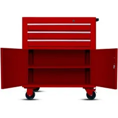 Carrinho para ferramentas com 3 gavetas e 2 portas  - RLL-316