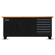 Bancada fechada com 6 gavetas e 3 portas RLL-214