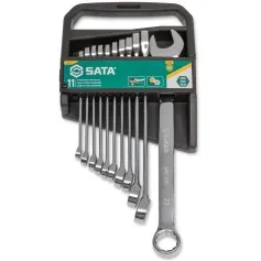 Jogo de chave combinada 8 a 22 mm aço vanádio com 11 peças