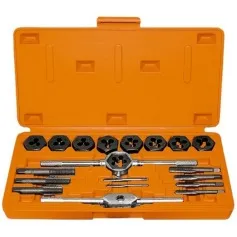 Jogo de macho e cossinetes M3 x M12 com 20 peças