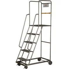 Escada plataforma de ferro 1,5 cm 4 degraus + patamar - 58-D