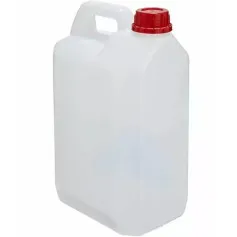 Galão de plástico com capacidade de 5 litros 