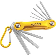 Jogo de chaves allen 1,5 a 8 mm - 8 peças Jogo de chaves allen 1,5 a 8 mm - 8 peças