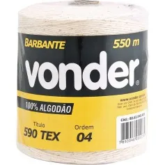 Barbante de algodão 550 m