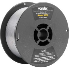 Arame para solda mig de 0,8 mm 1 kg uso sem gás Arame para solda mig de 0,8 mm 1 kg uso sem gás