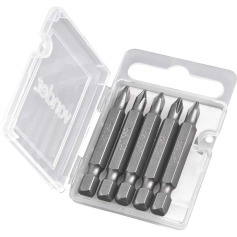 Jogo de bits phillips ponta ph1 x 50 mm encaixe 1/4