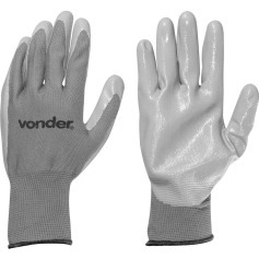 Luva de polister com ltex nitrlico tamanho 10 - PNV 0110