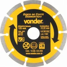 Disco diamantado segmentado 125 mm para mármore