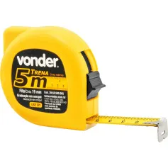 Trena com fita de aço 19 mm x 5 m com trava 