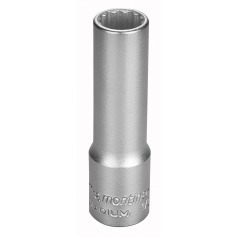 Soquete estriado longo 10 mm encaixe 1/2 Soquete estriado longo 10 mm encaixe 1/2