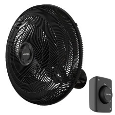 Ventilador de parede 50 cm oscilante preto 14063 - NEW Ventilador de parede 50 cm oscilante preto 14063 - NEW