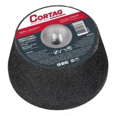 Rebolo cônico para esmerilhadeira angular 100mm rosca M14 G120