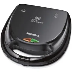 Sanduicheira Grill antiaderente 750 watts preta - S-12