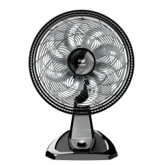 Ventilador de mesa e parede silencioso 50 cm 8 pás 3 velocidades - Flow Turbo