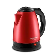 Chaleira elétrica 2 litros 1.200 watts vermelha Premium - CE-06-R