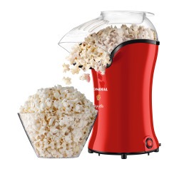 Pipoqueira elétrica com bico direcionador 1.200W vermelha Popflix - PP-03 Pipoqueira elétrica com bico direcionador 1.200W vermelha Popflix - PP-03