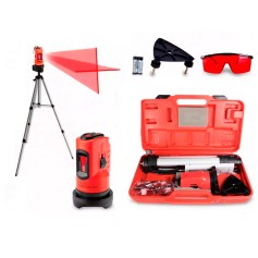 Nível a laser alcance de 10 metros com tripé e acessórios - 350339  Nível a laser alcance de 10 metros com tripé e acessórios - 350339