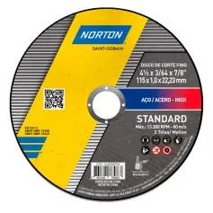 Disco de corte fino para metal e inox 4.1/2