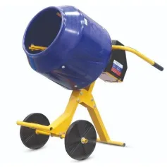 Betoneira compacta desmontável 130 litros 1/2 hp caçamba plástica