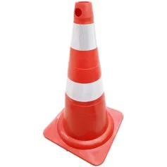 Cone para sinalização 75 cm com 2 faixas - 700.00652