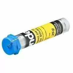 Estanho em fio para solda espessura de 1,0 mm 