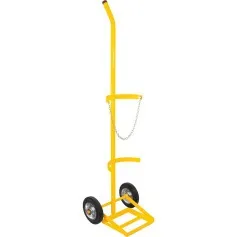 Carro para transporte de oxigênio e acetileno capacidade para 1 cilindro
