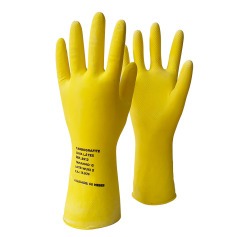 Luva de látex flocada 30 cm Luva de látex flocada 30 cm