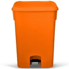 Cesto coletor de lixo com pedal 100L com rodas - CP11LJ