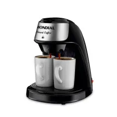 Cafeteira elétrica 2 xícaras preta Smart Coffee - C-42-2X-BI