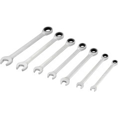 Jogo de chave combinada com catraca de 8 a 19 mm com 7 peças Jogo de chave combinada com catraca de 8 a 19 mm com 7 peças
